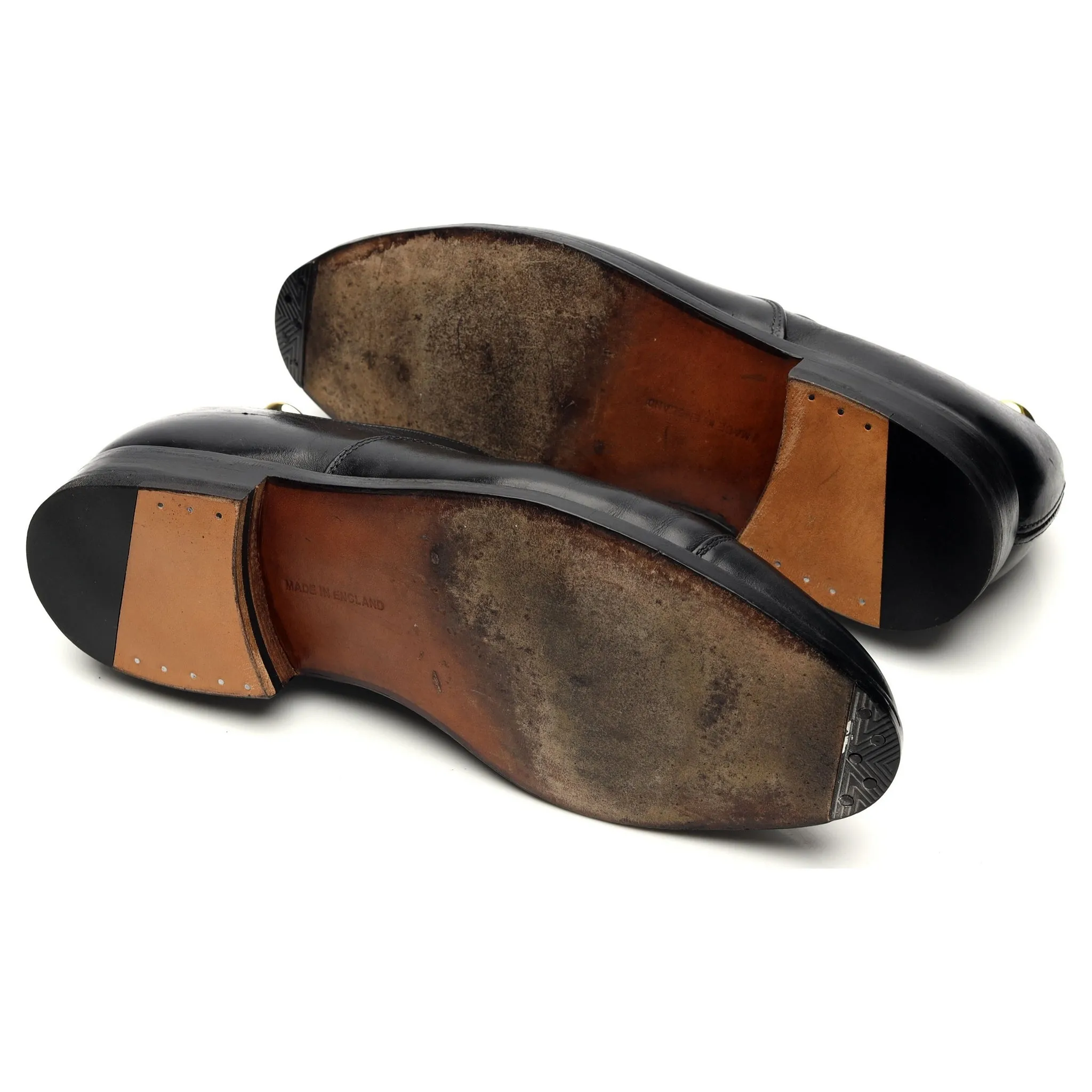 'Henley' Black Leather Oxford UK 8.5