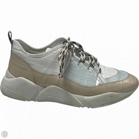 Quick Grip Moisture Wicking Linings Shoes Sneakers By Freda Salvador In Brown & White, Size: 7