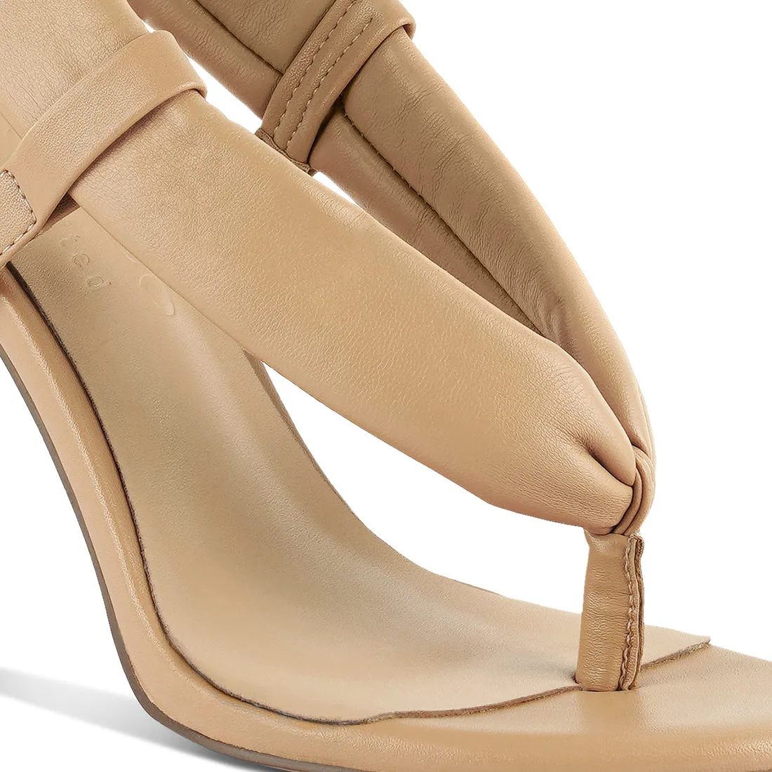 High Heeled Thong Sandals