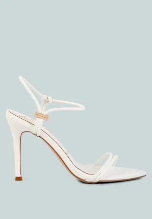 High Porch Drawstring Band Stiletto Sandals