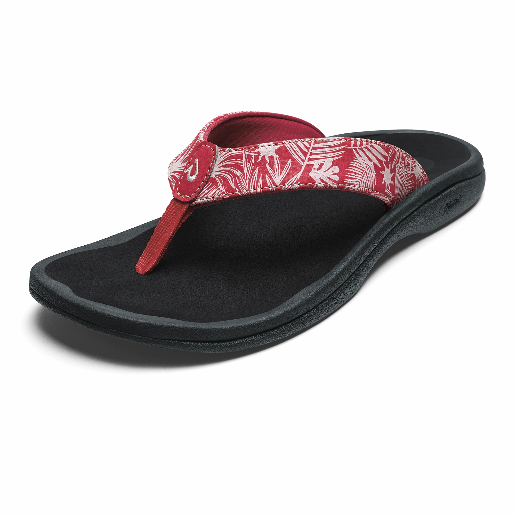 Light Travel Sandals ??Ohana - Lehua Flower / Onyx