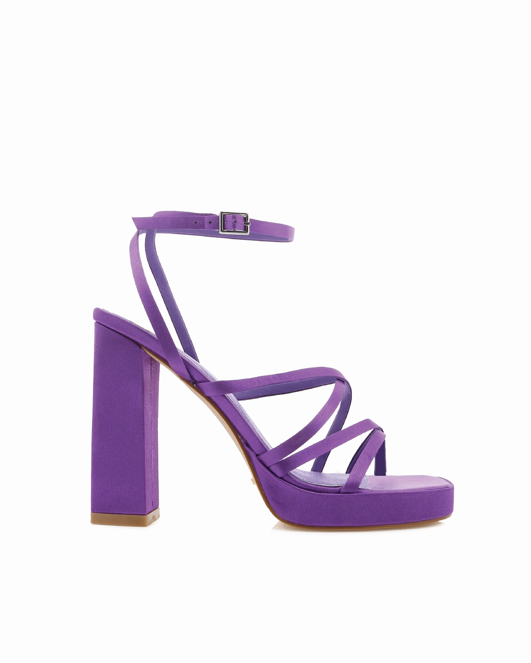 Wedding guest TAVOLO - GRAPE SATIN