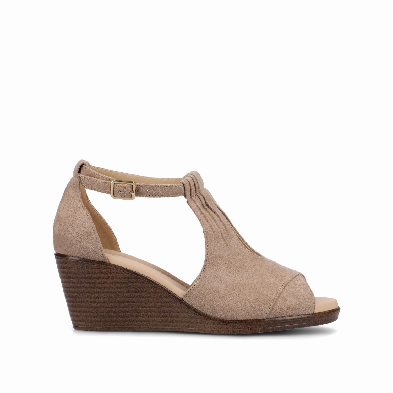 Elastic Band KEDZIE WEDGE HEELED SANDALS IN WIDE