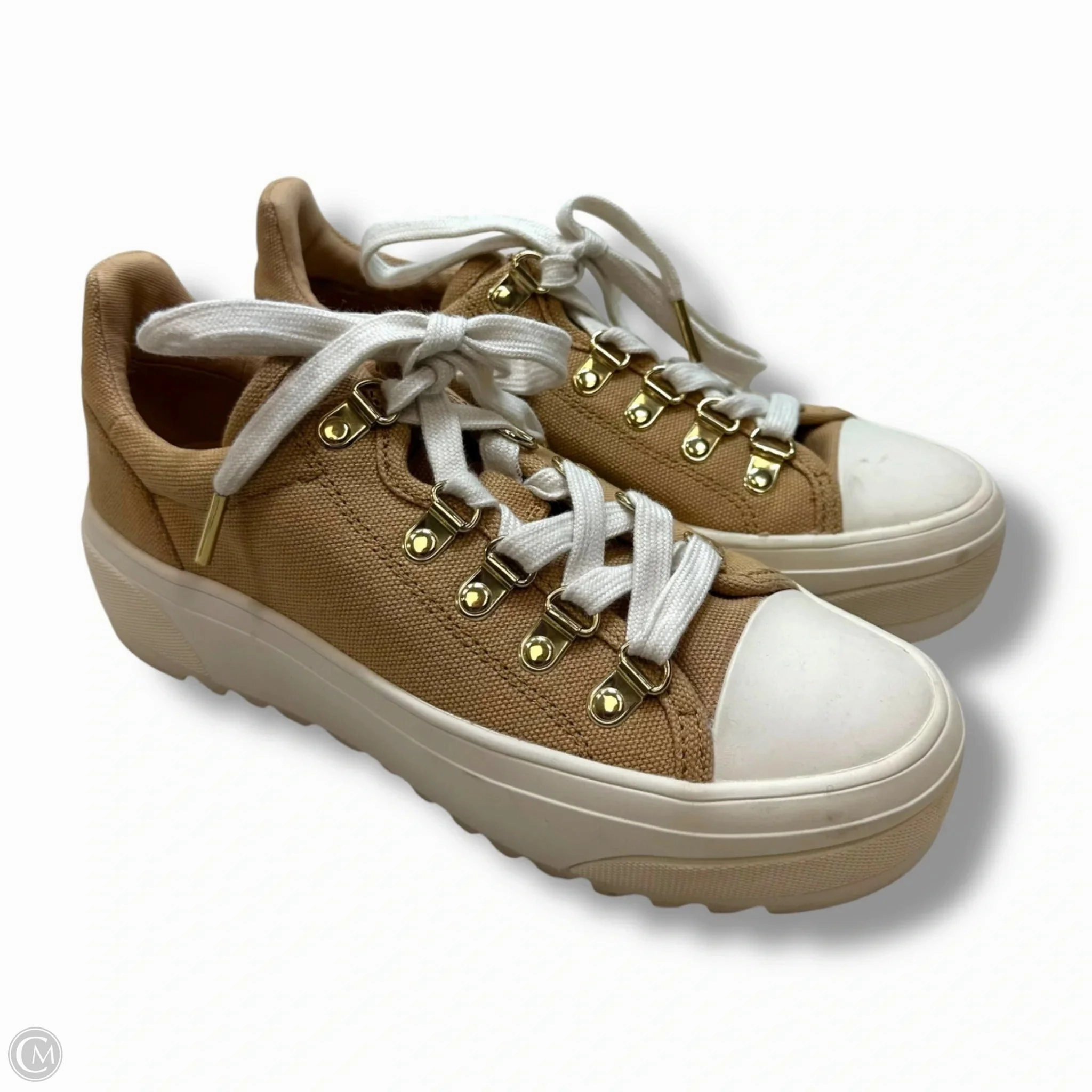 Regular Style Shoes Sneakers By Michael By Michael Kors In Tan, Size: 6.5