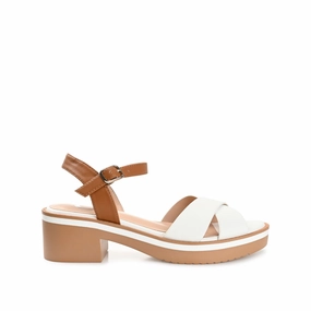 Wander Wear Durable Footwear HILAREE HEELED SANDALS IN VEGAN LEATHER