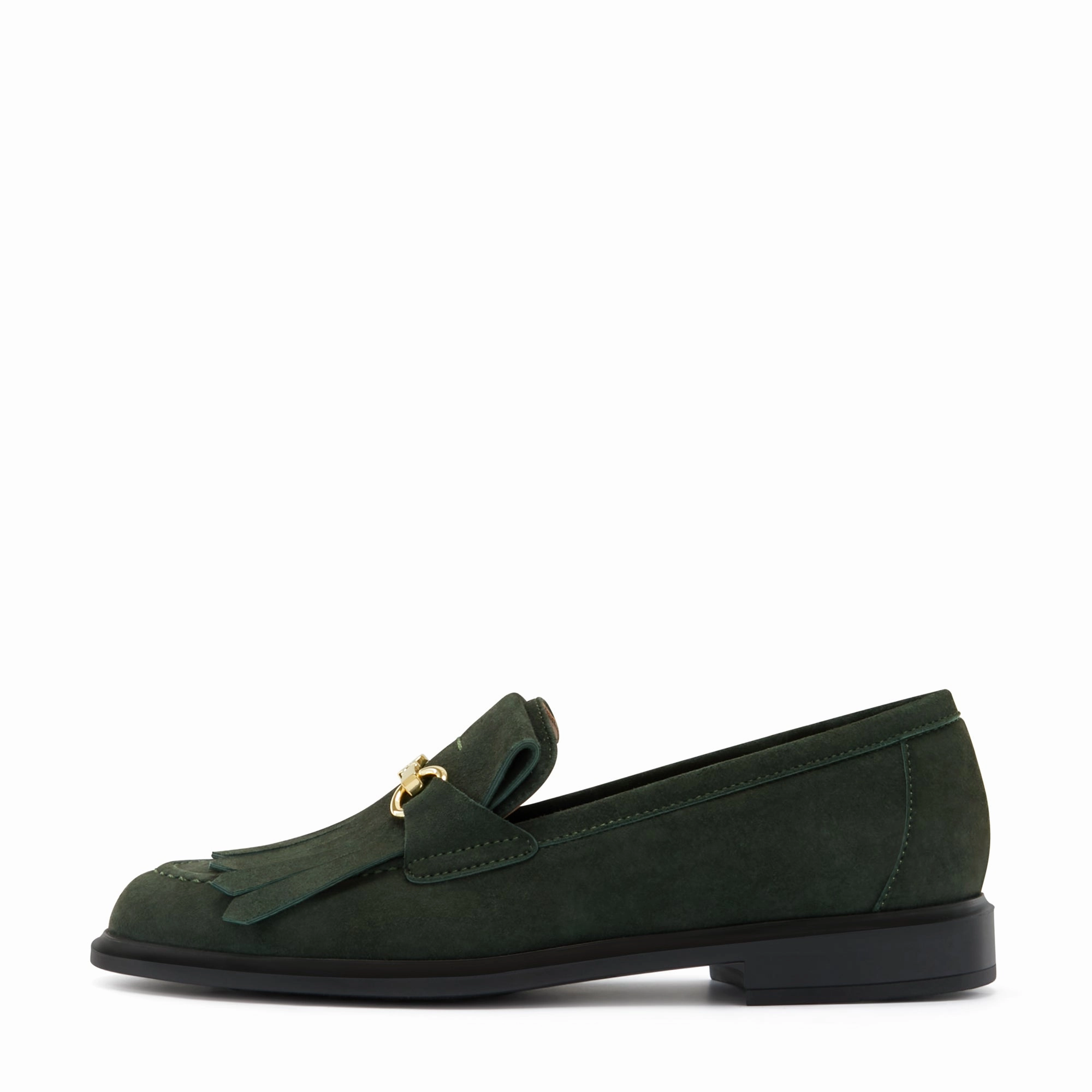 Vend?me Lave dark green suede loafers color - scheme Cool Look