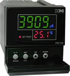HM Digital PSC-154 TDS/EC Controller with 4-20mA Output, 0-9999 µS Measurement Range, 0.1 µS/ppm Resolution,  /-2% Readout Accuracy