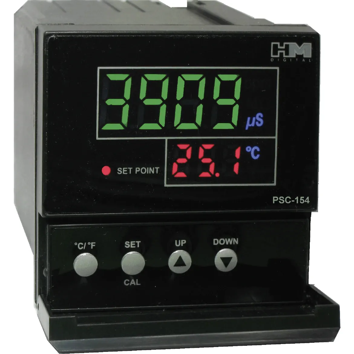 HM Digital PSC-154 TDS/EC Controller with 4-20mA Output, 0-9999 µS Measurement Range, 0.1 µS/ppm Resolution,  /-2% Readout Accuracy