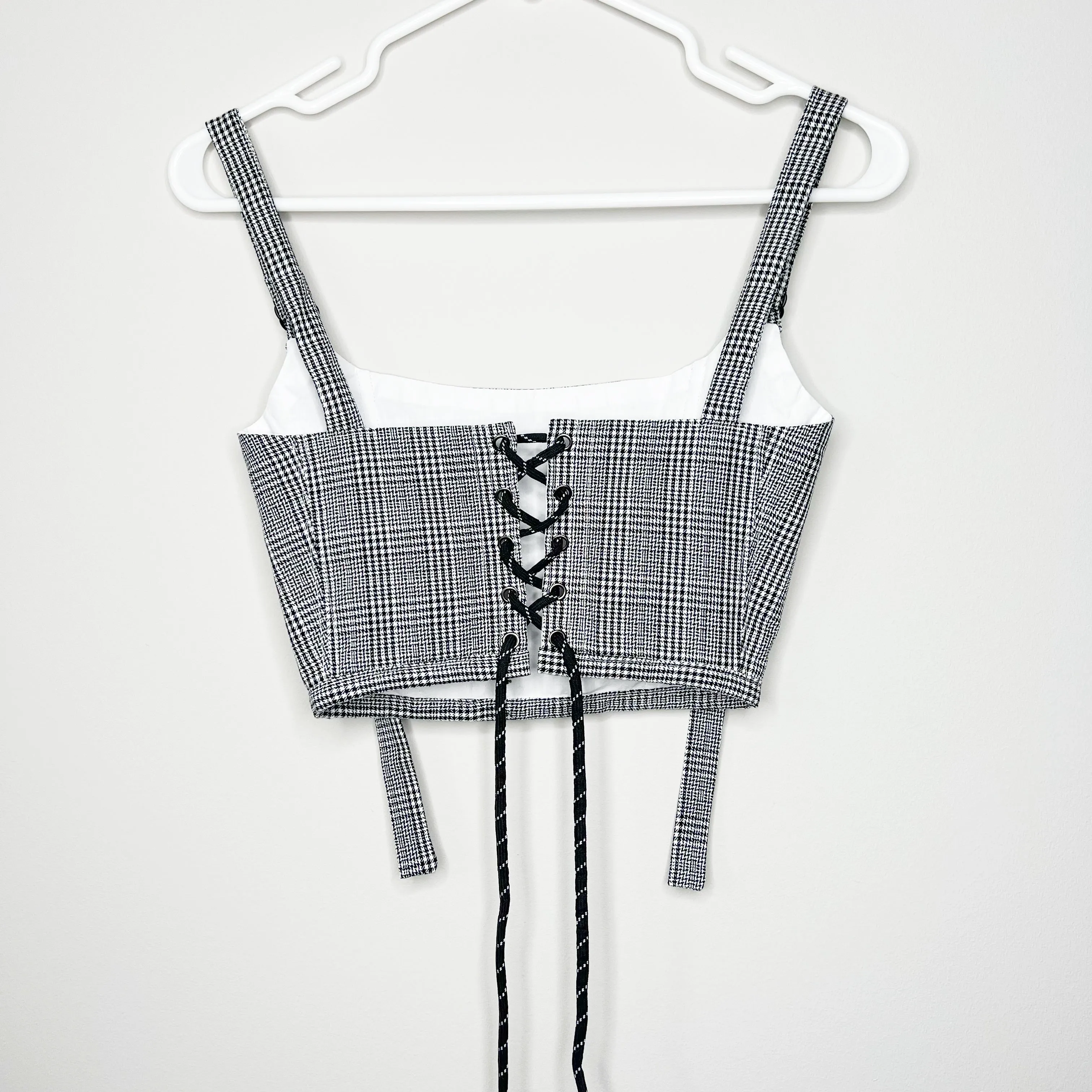 Houndstooth Utility  Corset