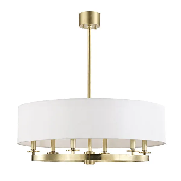 Hudson Valley Lighting Durham Brass 6 Light Ceiling Pendant Light