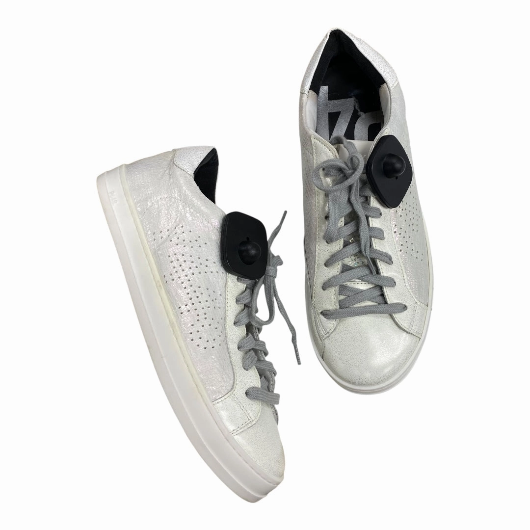 Cushion Base Timeless lining Shoes Sneakers By P448 In Silver & White, Size:8.5
