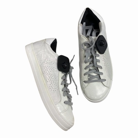Cushion Base Timeless lining Shoes Sneakers By P448 In Silver & White, Size:8.5