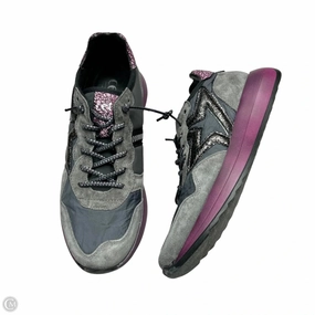 Shoes Sneakers By Cetti In Grey & Purple, Size: 8.5 Elastic Lace Closure