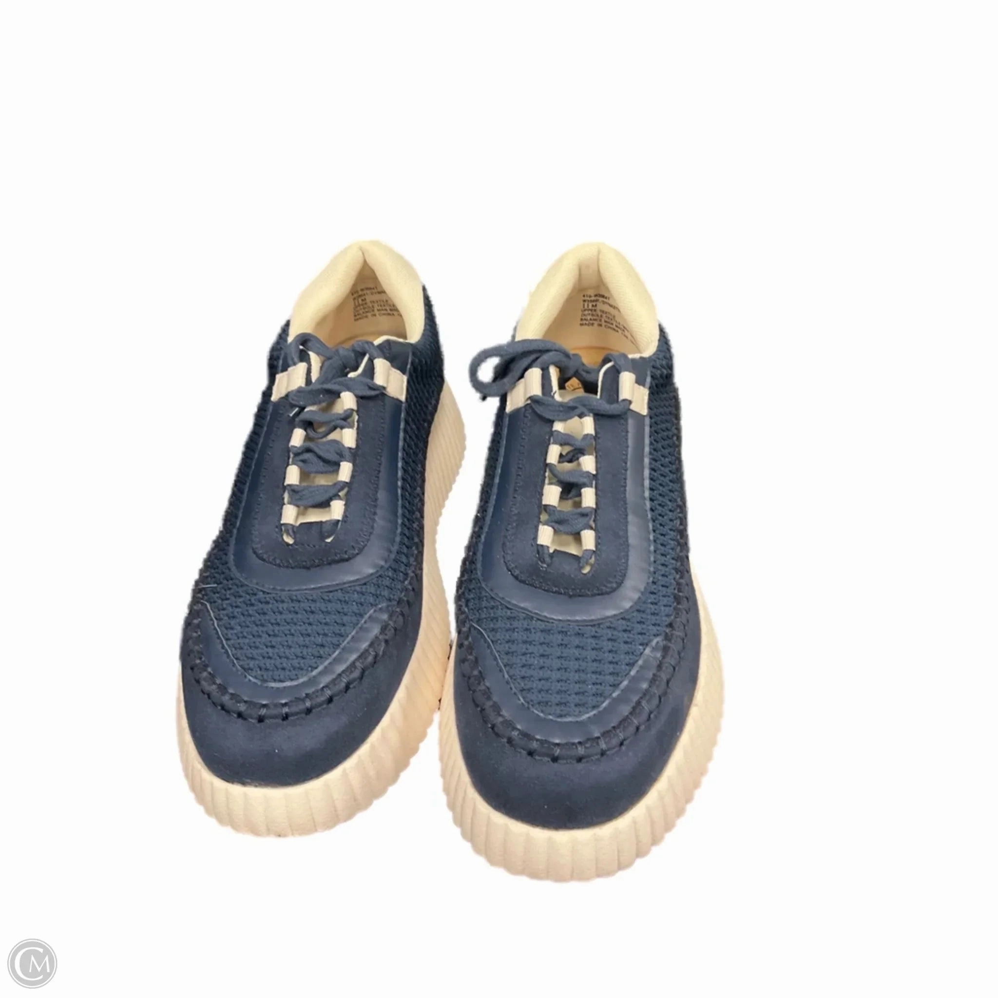 Heat Release Comfort Tongue Shoes Sneakers By White Mountain In Navy, Size: 11