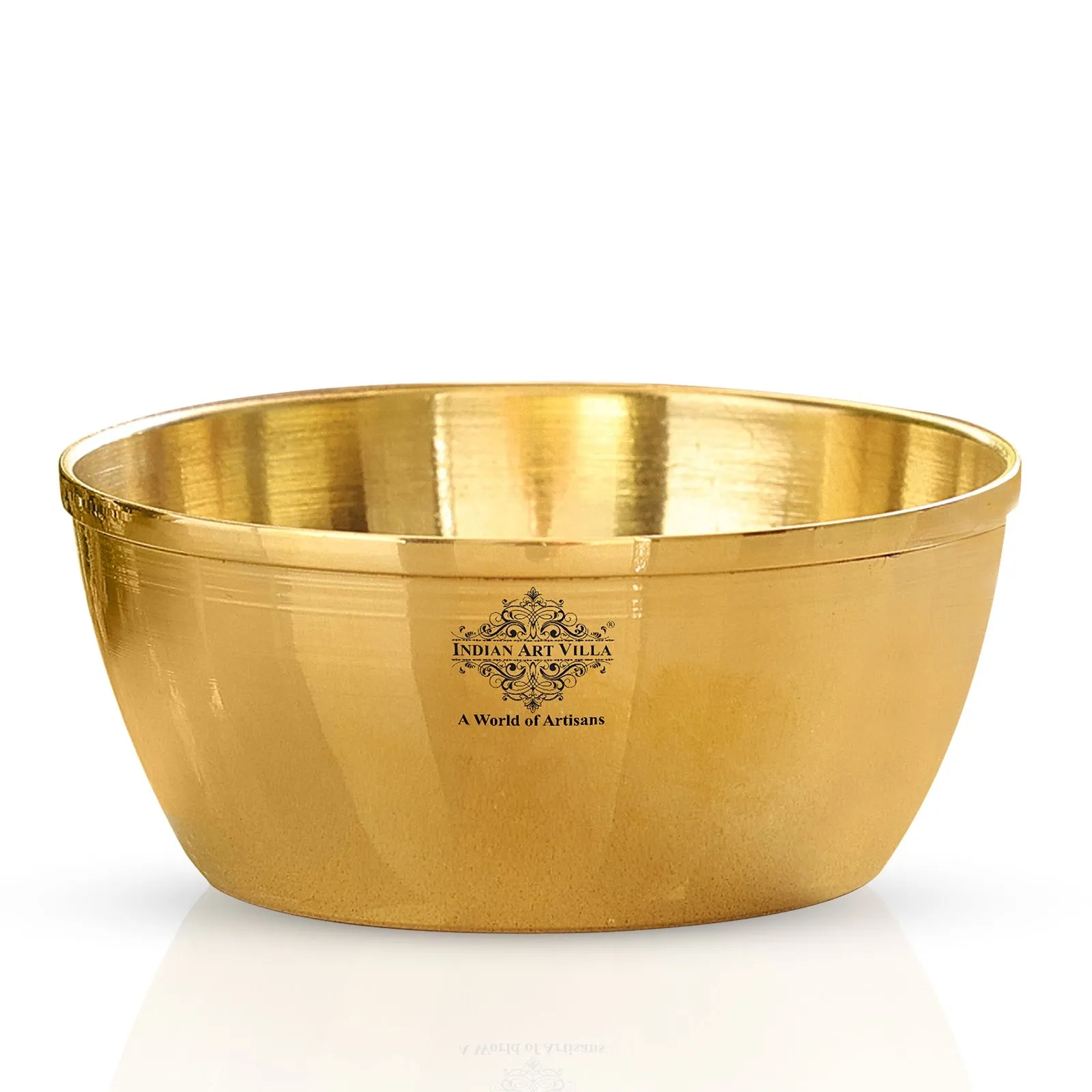 Indian Art Villa Brass Bowl With Shine Finshed, Diameter-8.89 cm
