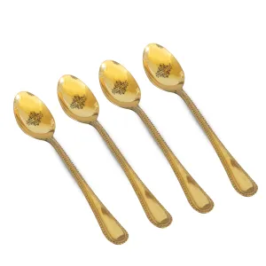 IndianArtVilla Brass Bedding Spoon, Serveware, Tableware, Dinnerware, Lenght 15.75 cm, Gold