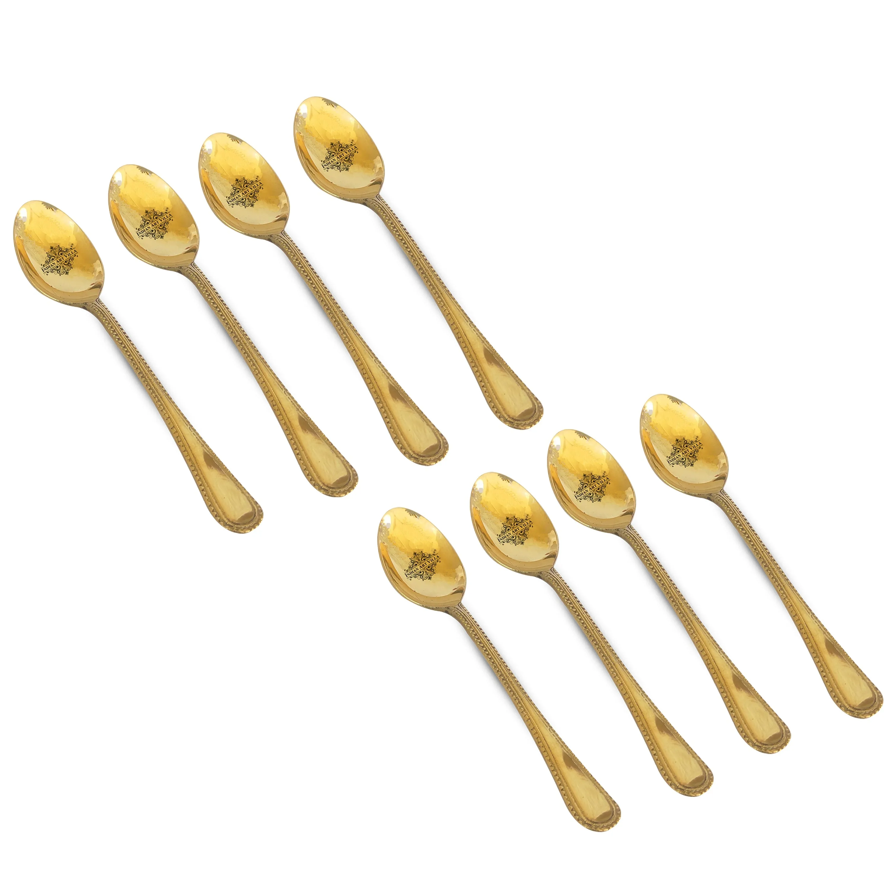 IndianArtVilla Brass Bedding Spoon, Serveware, Tableware, Dinnerware, Lenght 15.75 cm, Gold