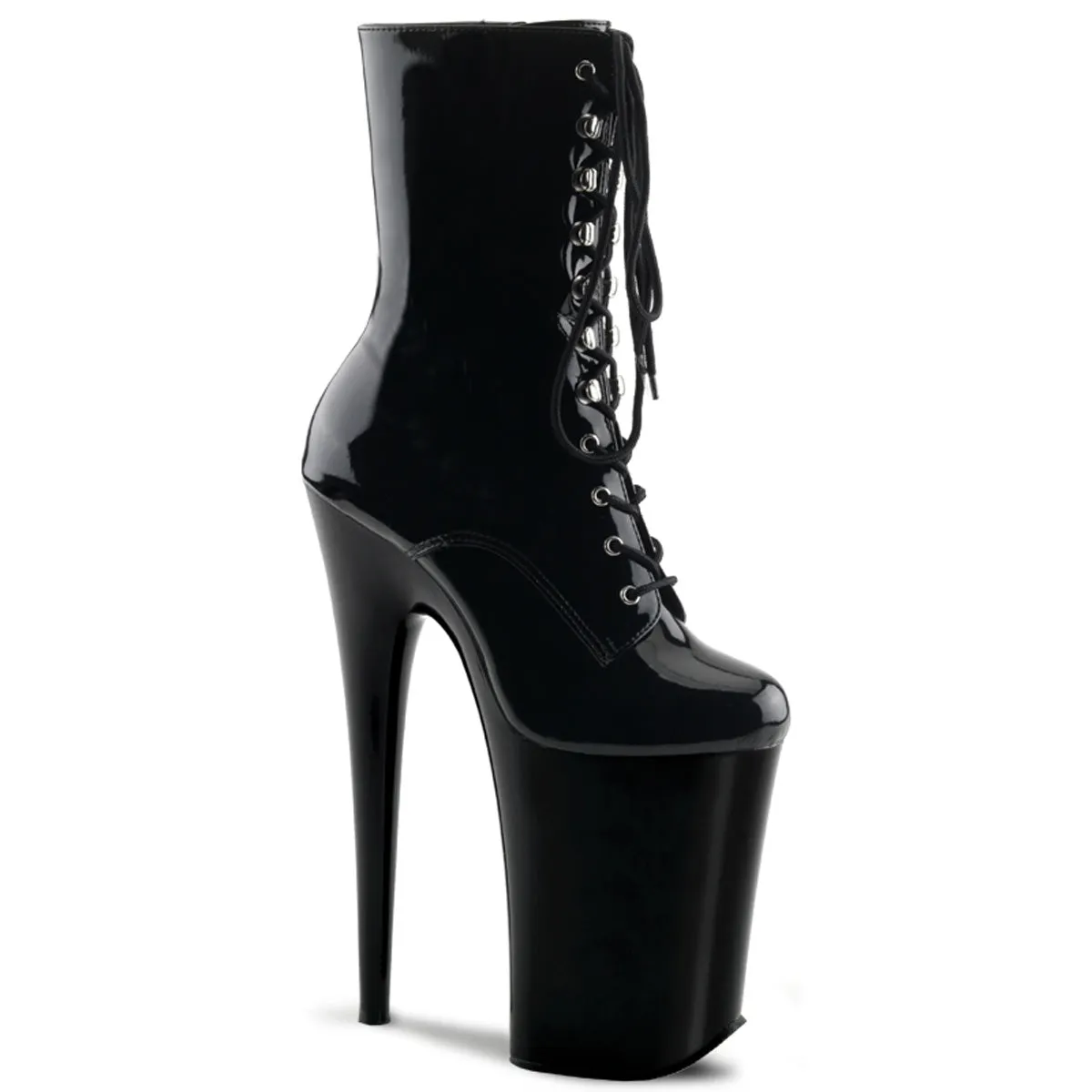 INFINITY-1020 Pleaser Black Sexy Platform Shoes (Pole Dancing Heels)