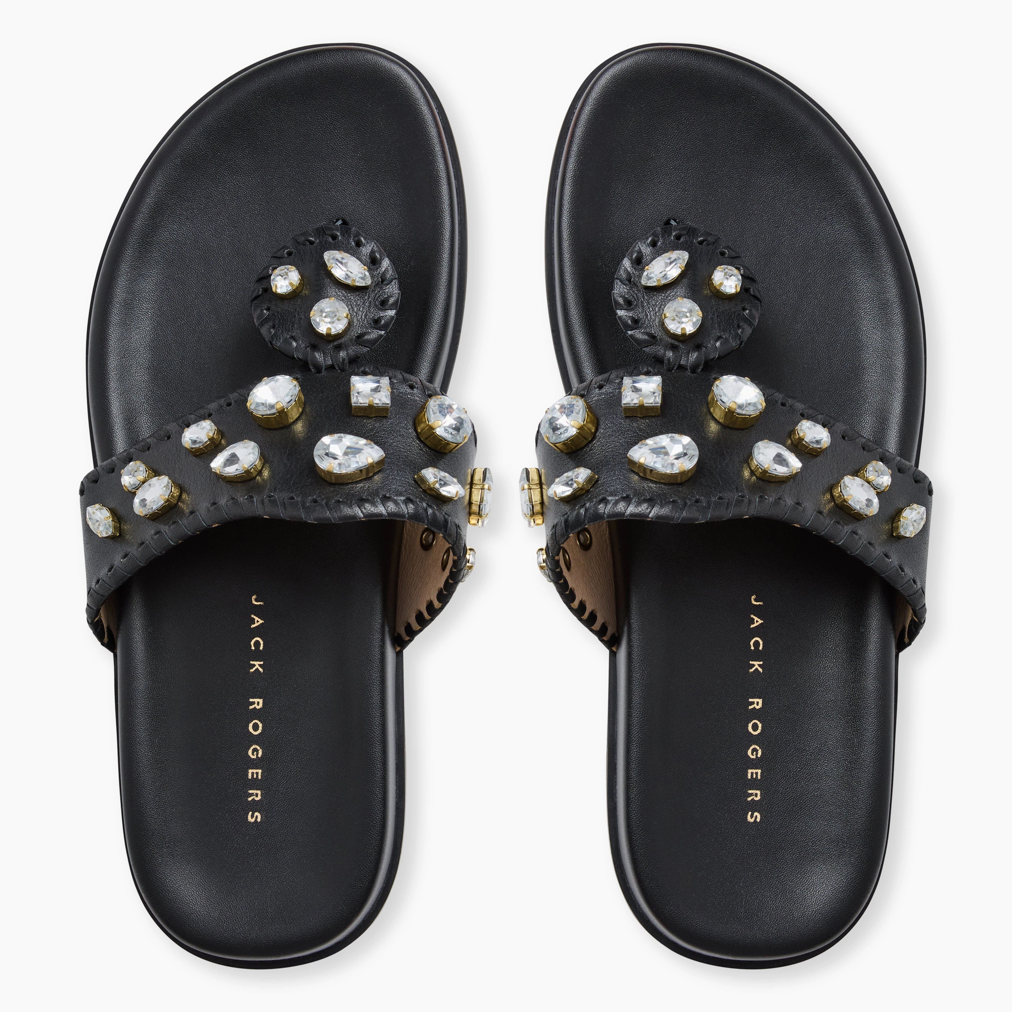 Light Arch Jacks Jeweled Leather Comfort Sport Sandal