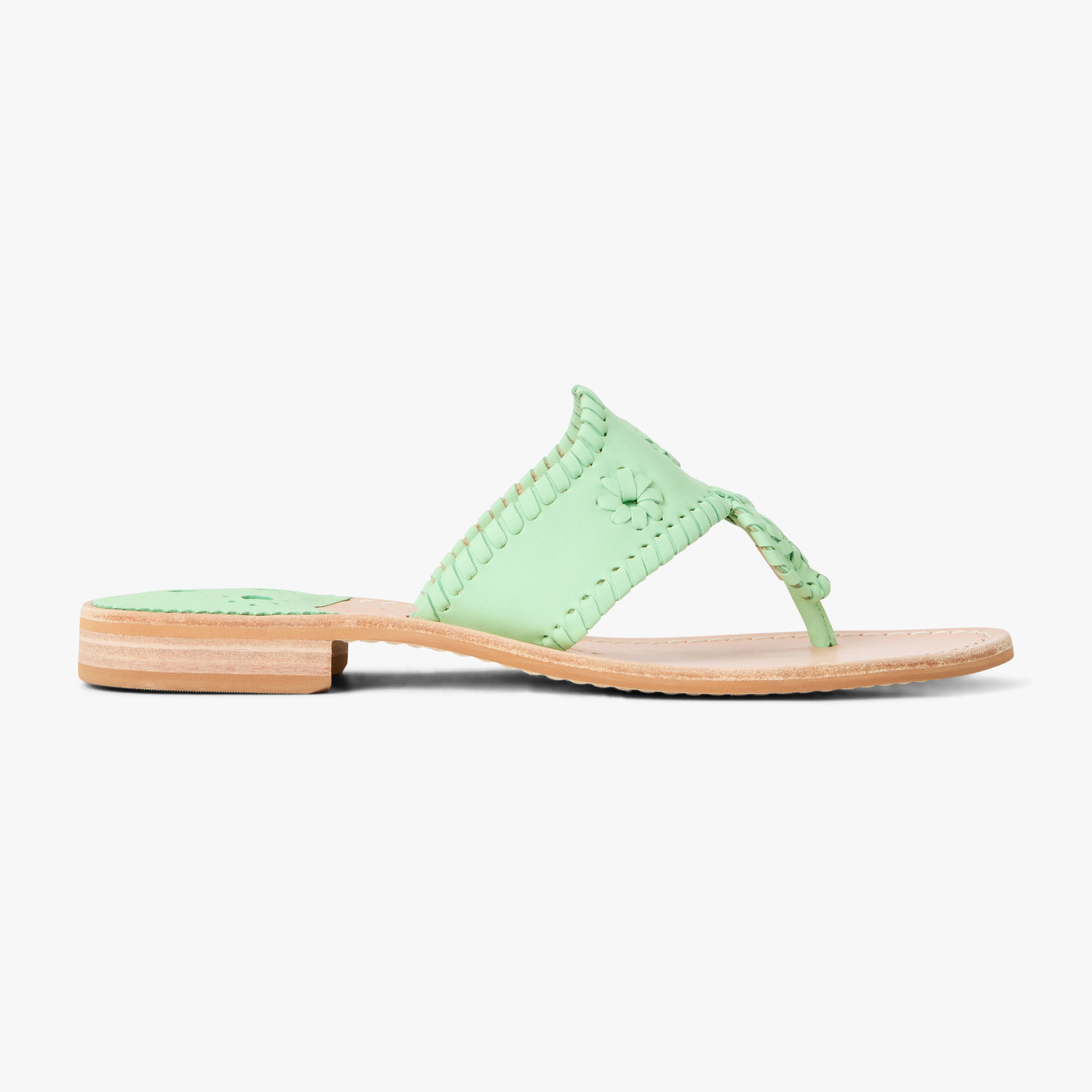 Jacks Leather Flat Sandal Park Date