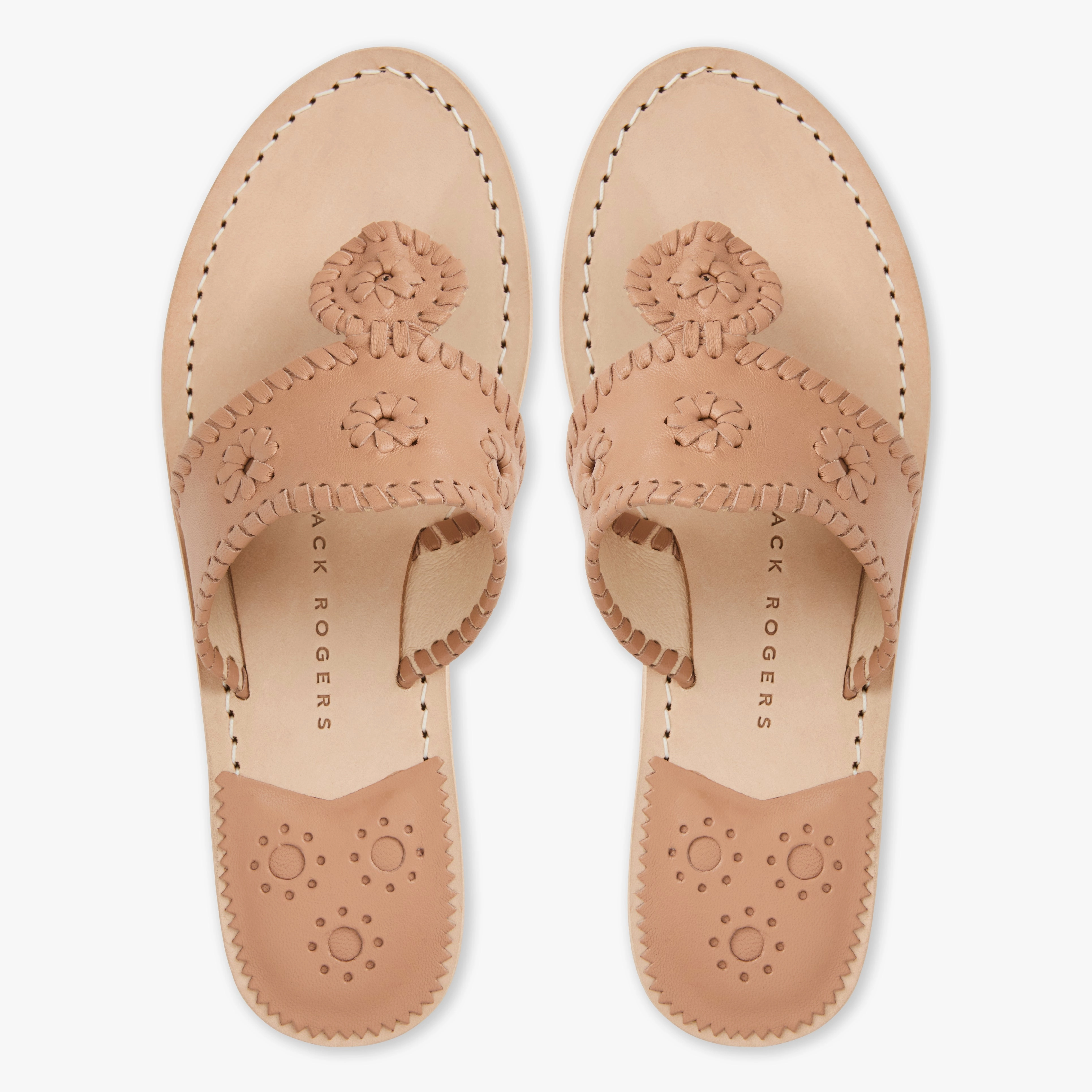 Jacks Leather Flat Sandal Travel-Ready Comfort