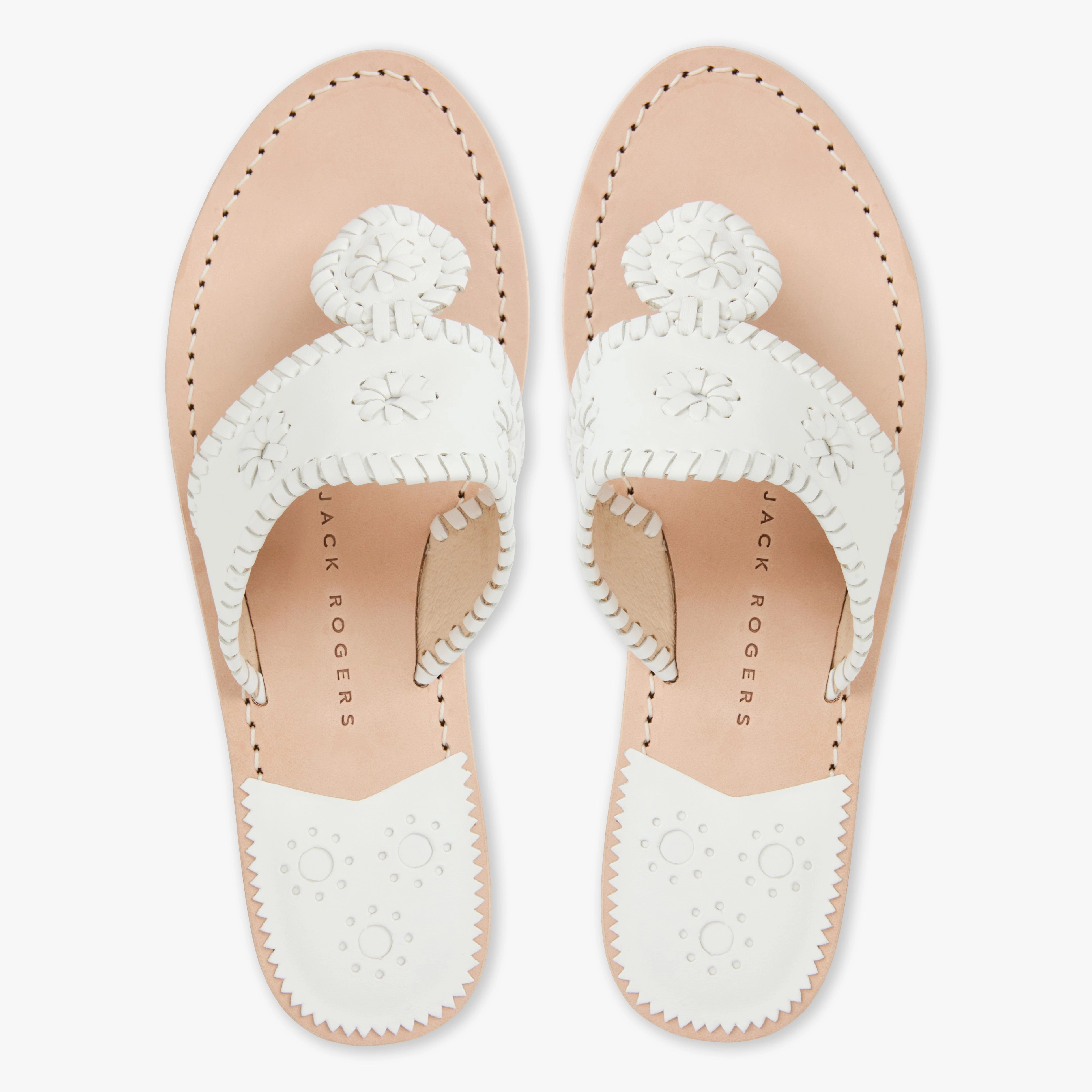 Jacks Leather Flat Sandal Secure fit Party Ready