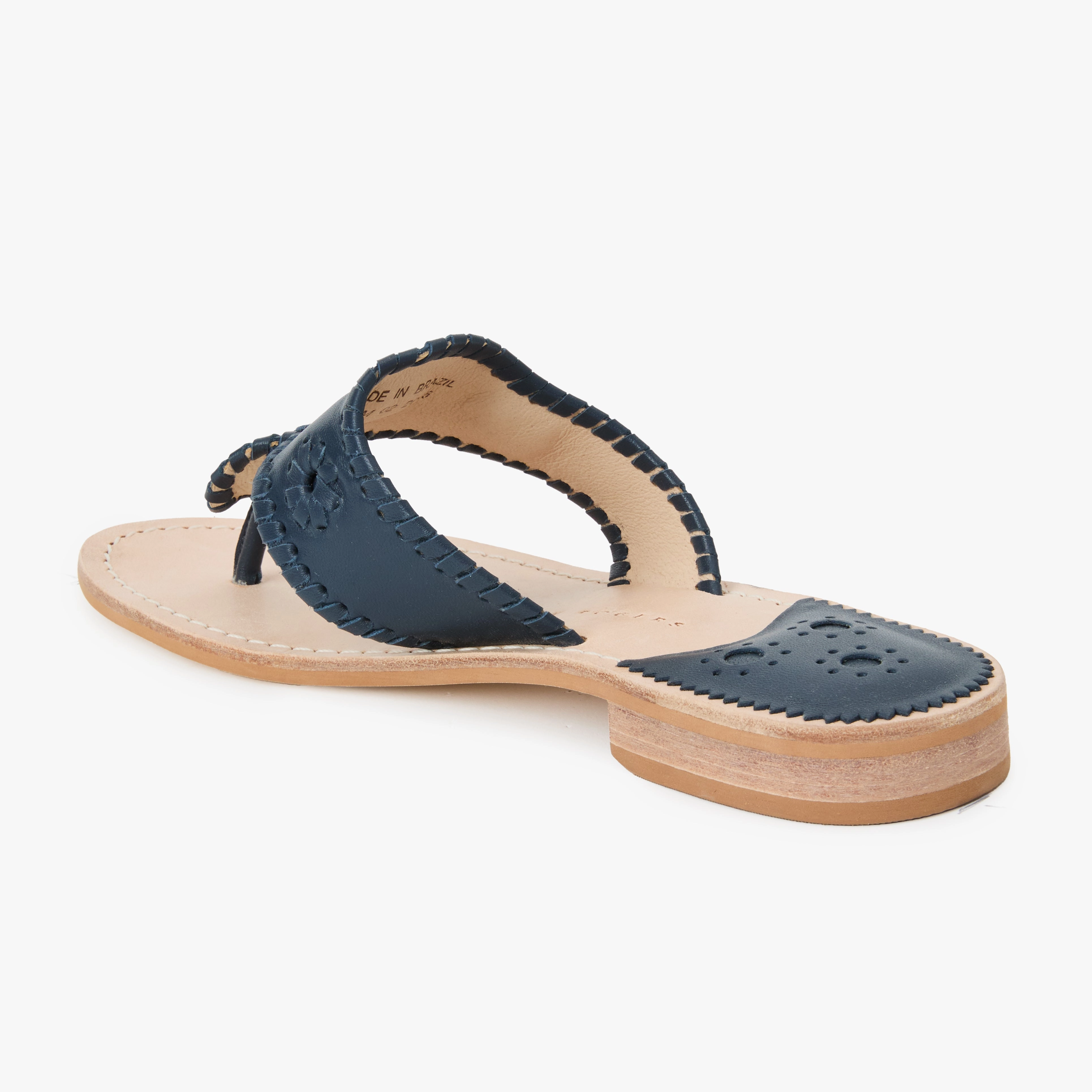 Travel-Friendly Shoes Flexible Layers Jacks Leather Flat Sandal