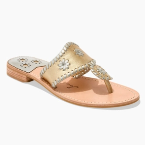 Jacks Leather Flat Sandal Versatile Footwear Sandy Path