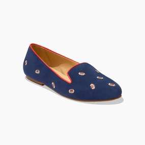 Farm Glow Low Top Jacks Suede Embroidered Football Loafer