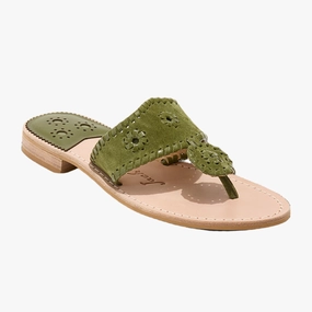 Seamless Design Summer Flat Shoes Jacks Suede Flat Sandal