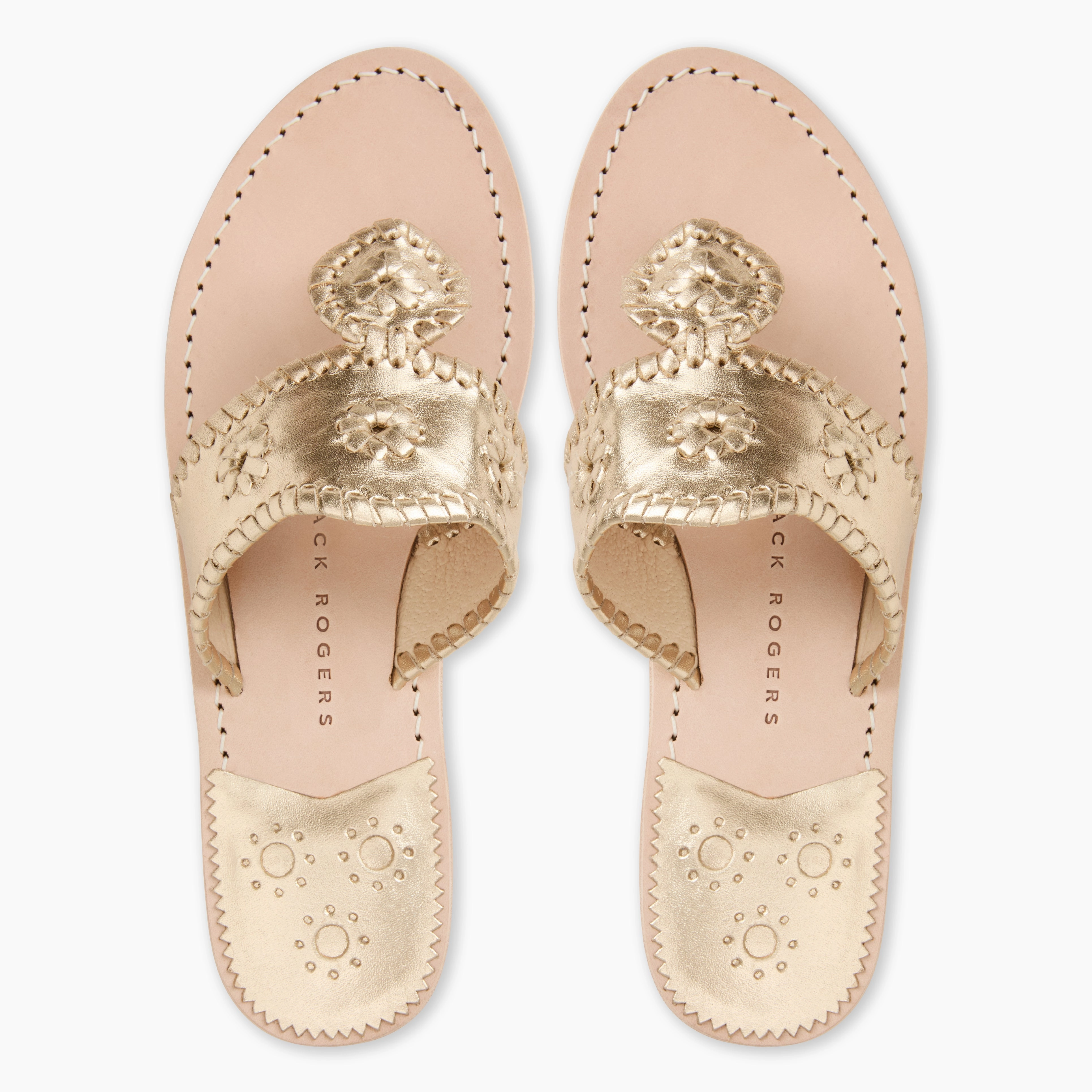 Smart Design Jacks Wide Width Leather Flat Sandal