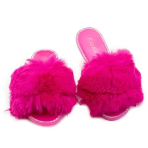 Jelly-20 Flat Fur Sandals