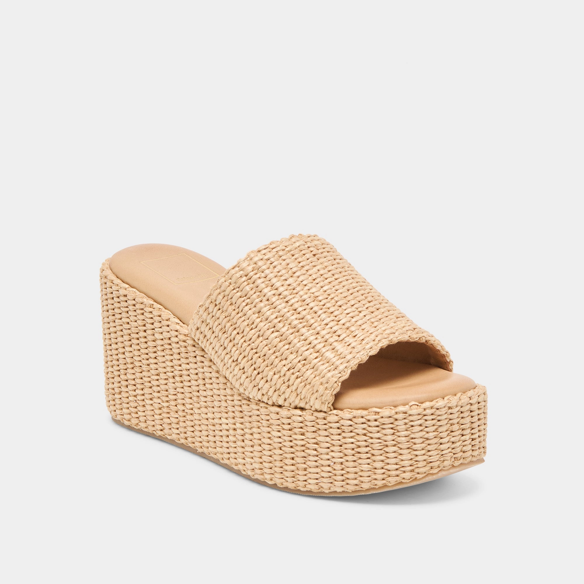 Formal Chic JOCLYN WEDGES LT NATURAL RAFFIA