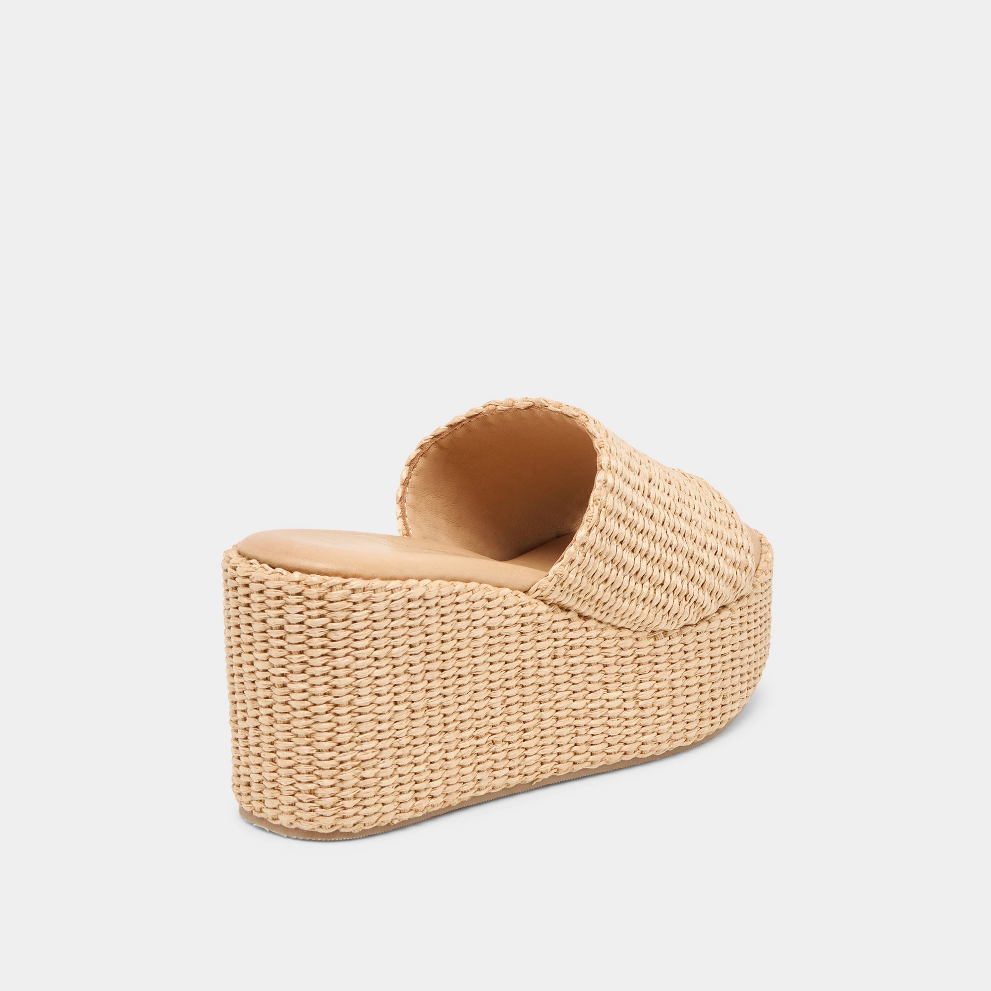 Long Walk Fashionable Design JOCLYN WEDGES LT NATURAL RAFFIA
