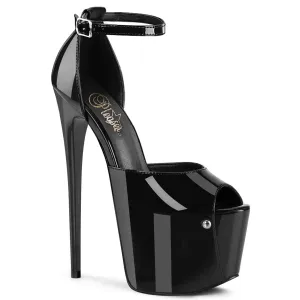 JUBILANT-15 Pleaser Black Patent Sexy Platform Shoes (Pole Dancing Heels)