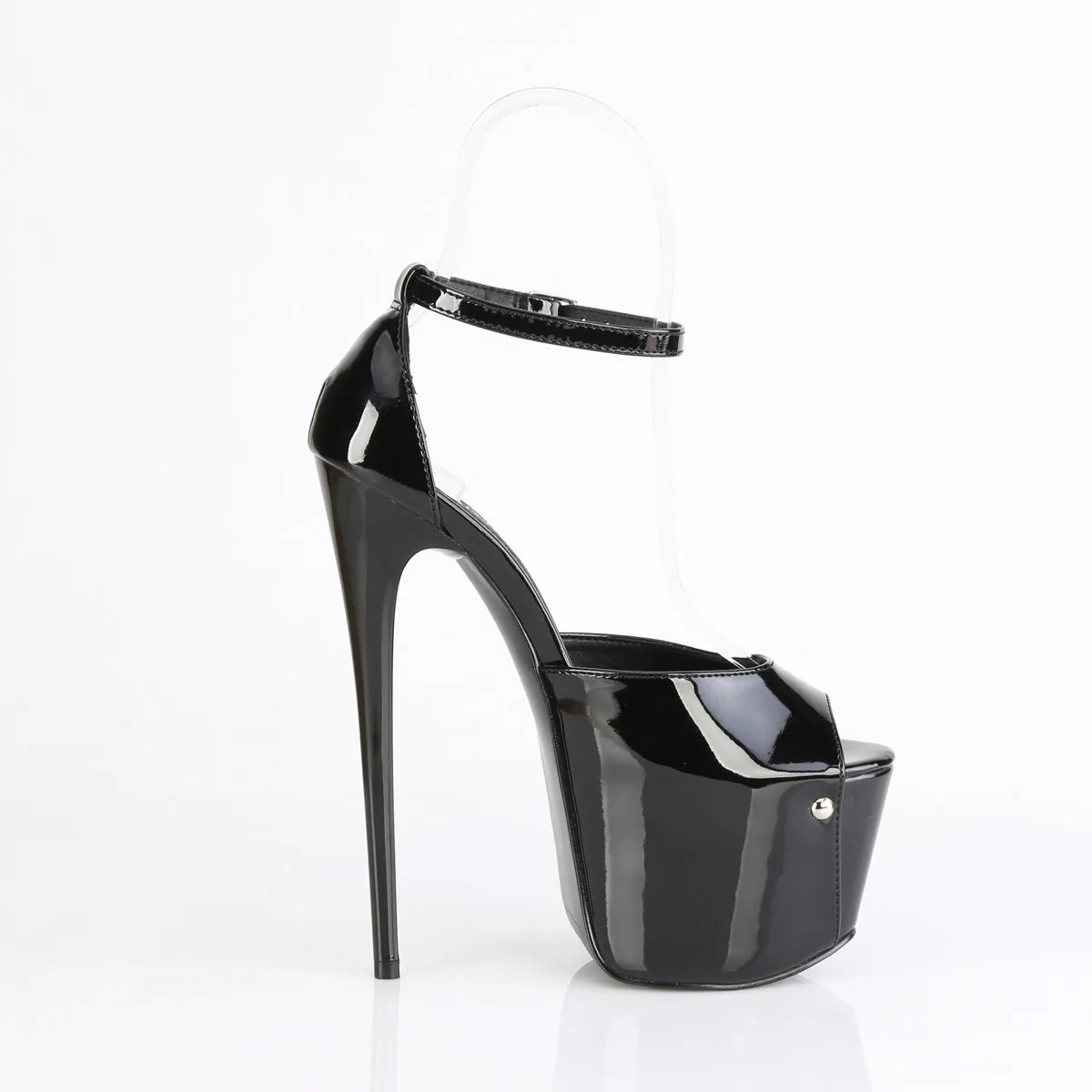 JUBILANT-15 Pleaser Black Patent Sexy Platform Shoes (Pole Dancing Heels)