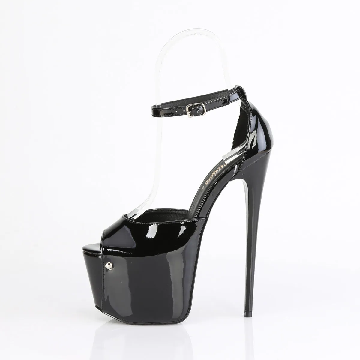 JUBILANT-15 Pleaser Black Patent Sexy Platform Shoes (Pole Dancing Heels)