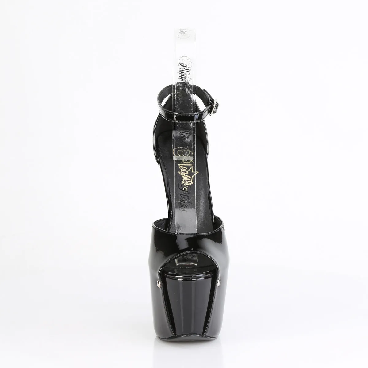 JUBILANT-15 Pleaser Black Patent Sexy Platform Shoes (Pole Dancing Heels)