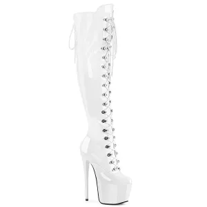 JUBILANT-3012 Pleaser White Sexy Platform Shoes (Pole Dancing Heels)