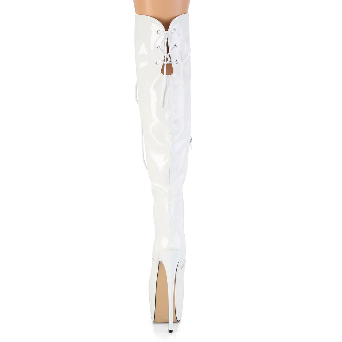 JUBILANT-3012 Pleaser White Sexy Platform Shoes (Pole Dancing Heels)