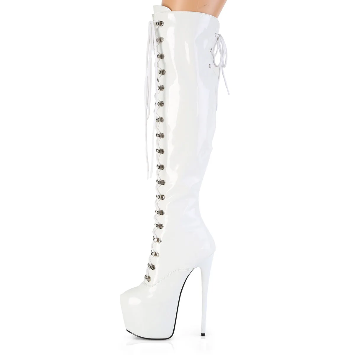 JUBILANT-3012 Pleaser White Sexy Platform Shoes (Pole Dancing Heels)