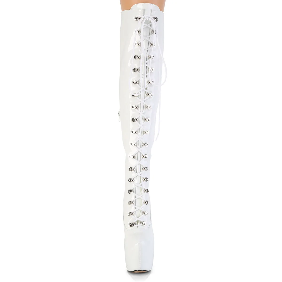 JUBILANT-3012 Pleaser White Sexy Platform Shoes (Pole Dancing Heels)