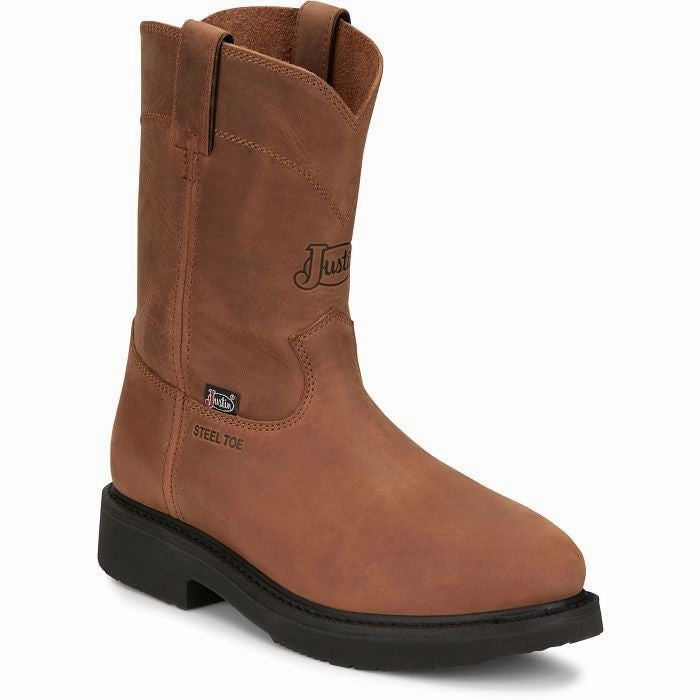 JUSTIN ROUND UP AGED BARK BROW Suede Surface