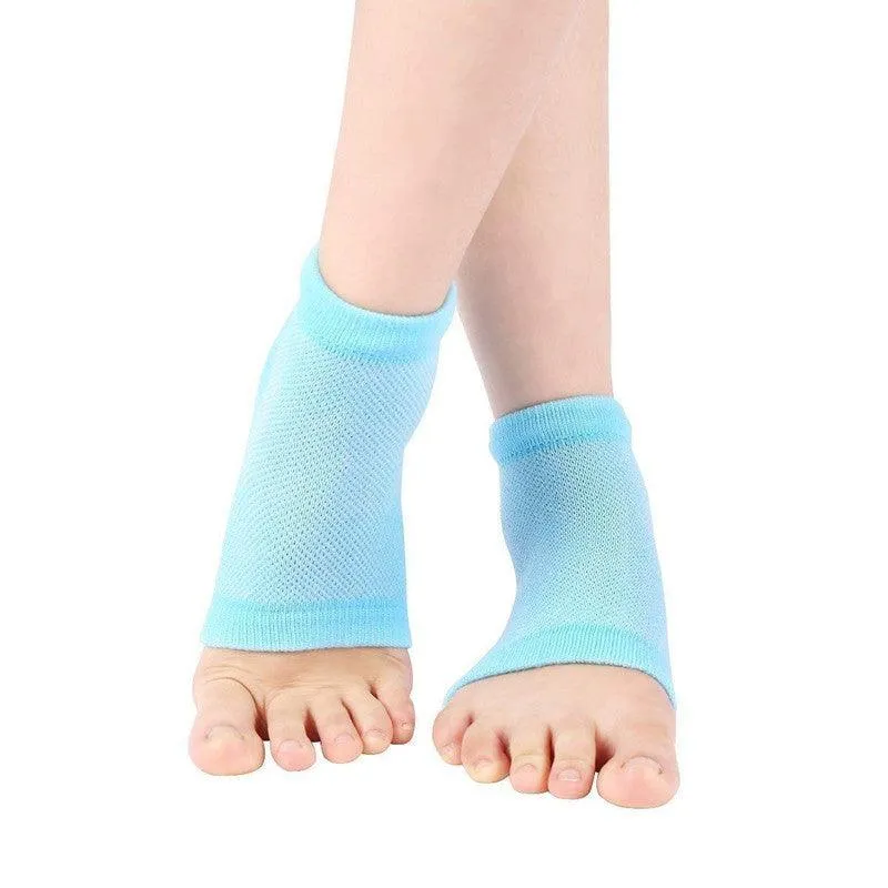 K Kudos Enterprise Themodernkart Heel Pain Relief Silicone Gel Pad Heel Protector Socks with Spa Botanical for Men and Women Cotton Socks Free Size 1 Pair