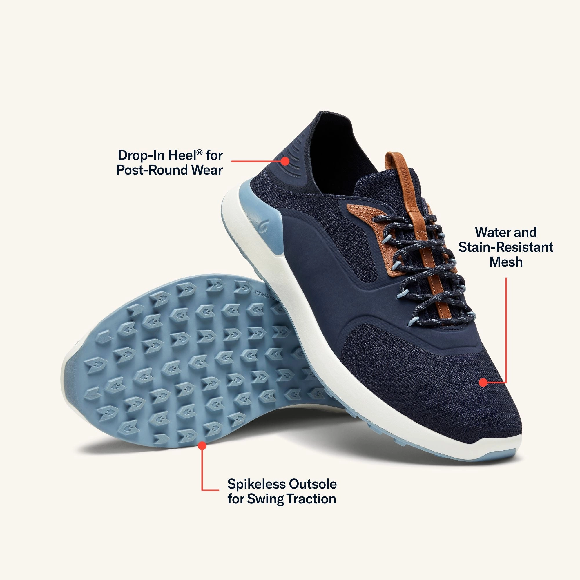 Flex Groove Technology Foot Glow K????anapali - Trench Blue / Sea Ice