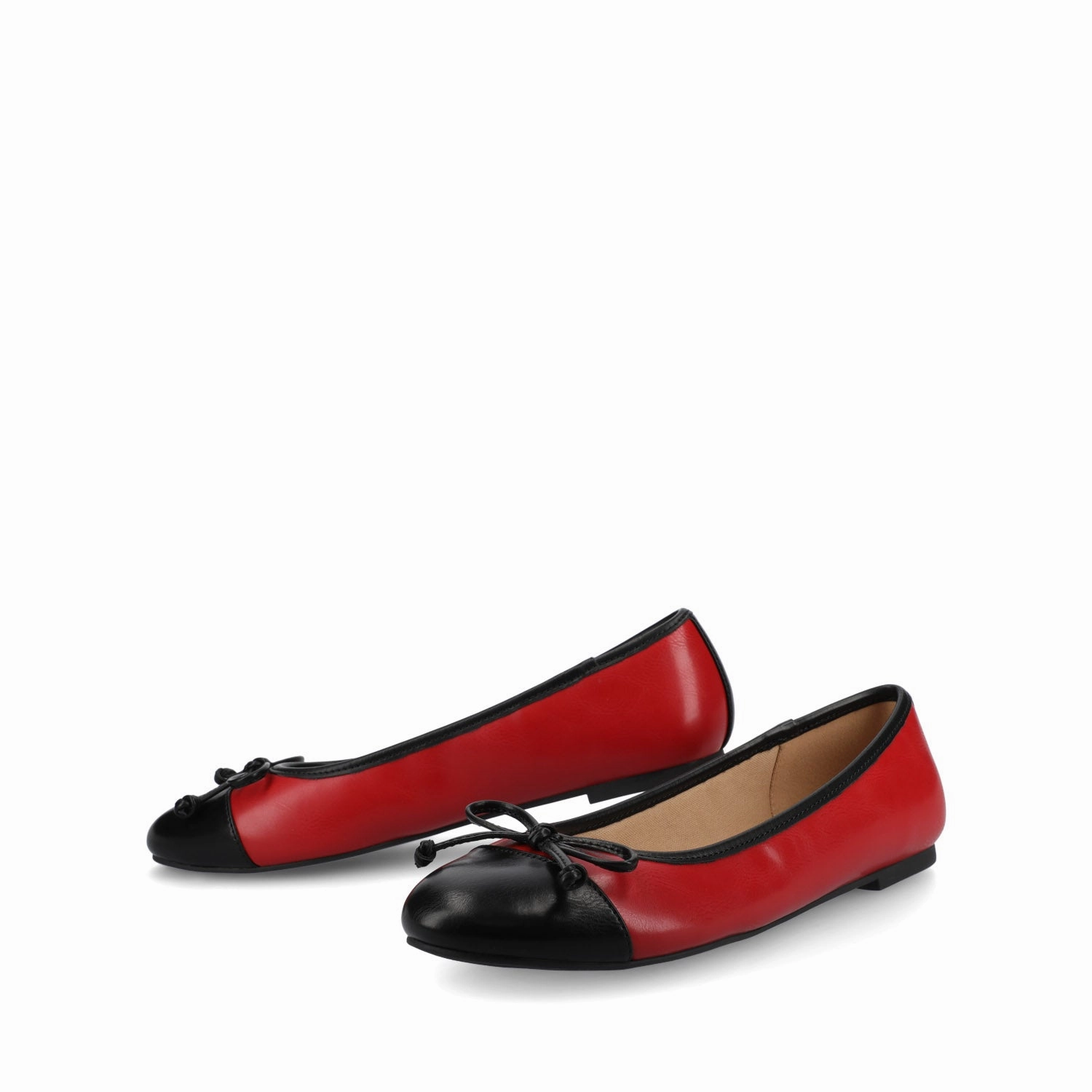 KAIAH CAPTOE BALLET FLATS IN VEGAN LEATHER IN WIDE Modern Everyday Step Fresh Breeze
