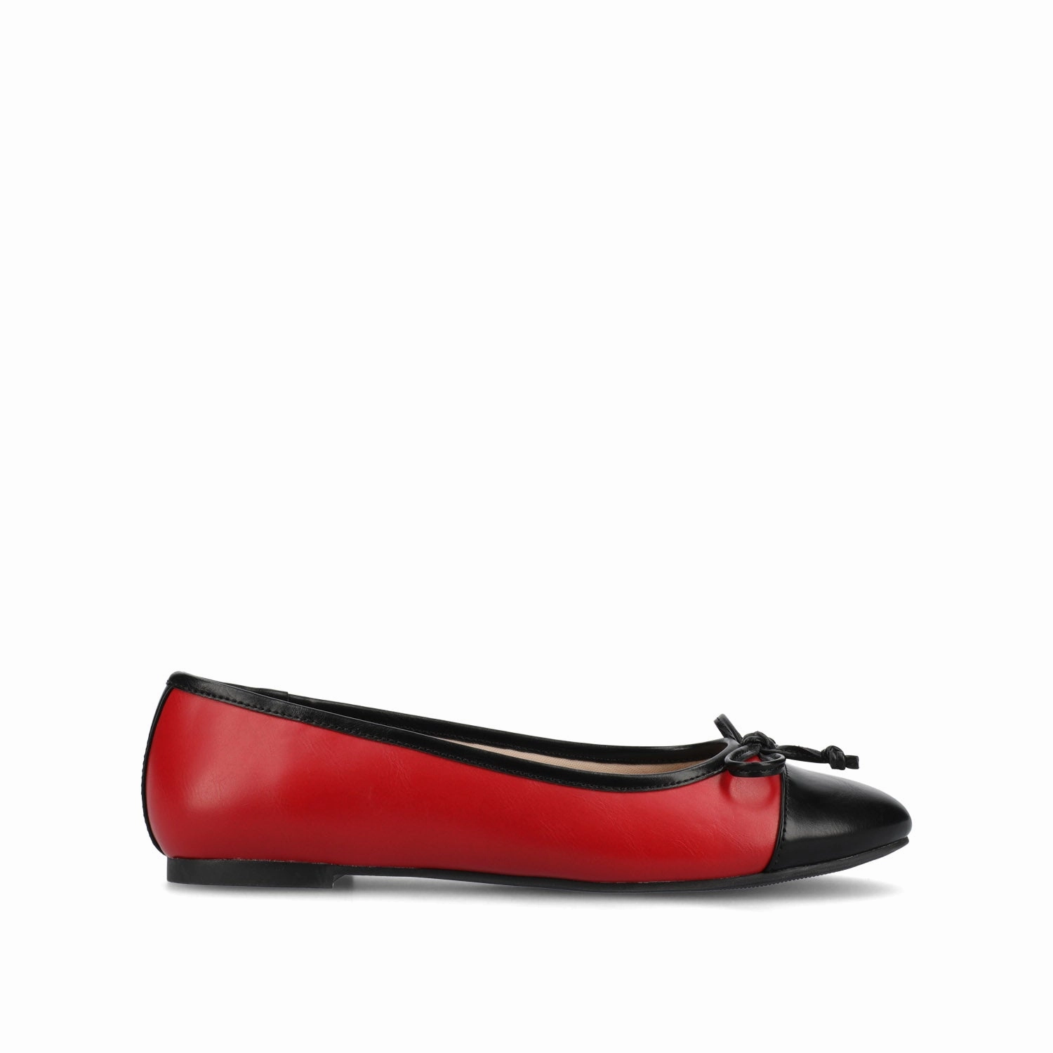 All Firm KAIAH CAPTOE BALLET FLATS IN VEGAN LEATHER IN WIDE Modern Everyday Step