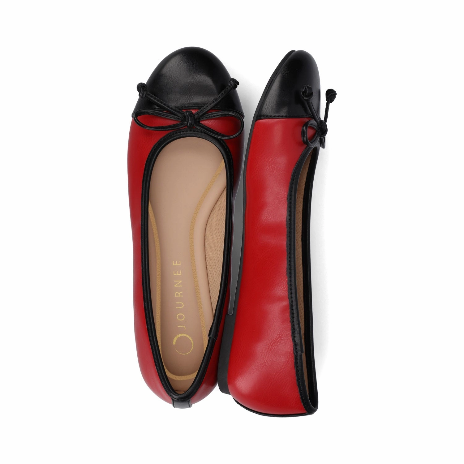 KAIAH CAPTOE BALLET FLATS IN VEGAN LEATHER IN WIDE Modern Everyday Step Clean Path Lane All Hold