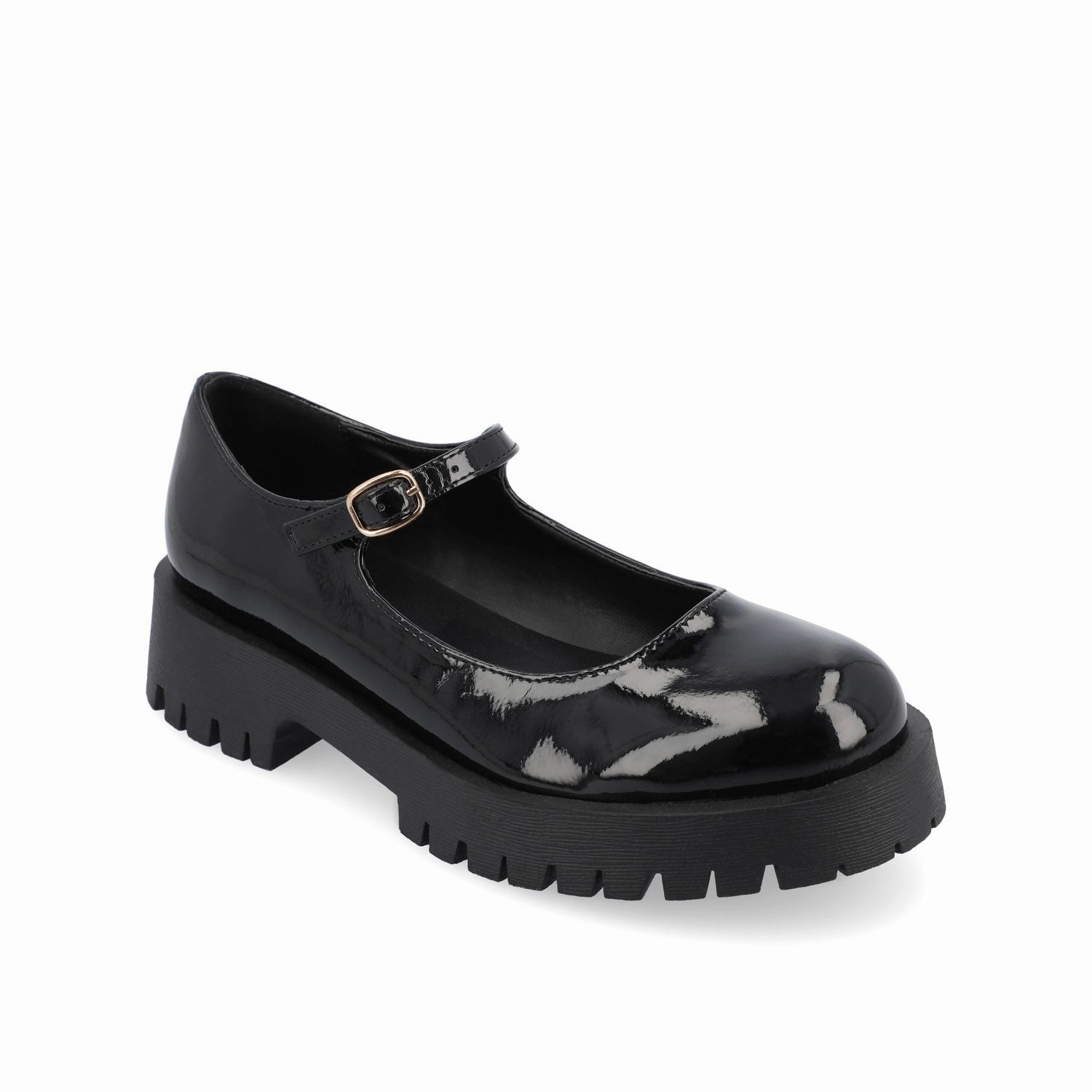 Timeless Investment KAMIE LUG SOLE MARY JANE FLATS Pressure Relief