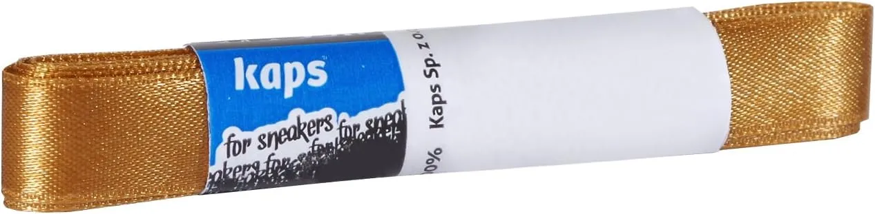 Kaps Satin Ribbon Shoe Laces for Sneakers Trainers Casual Shoes, Quality and Durable, Many Colours and Lenghts, 1 pair